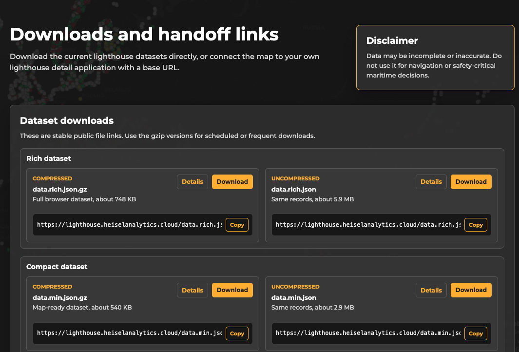 Lighthouses Worldwide: detail view 1
